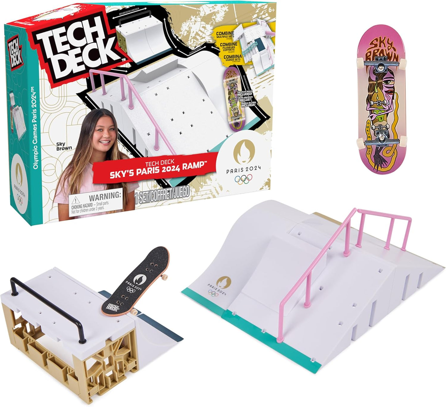 Tech Deck: Sky Brown’s Olympic Games Paris 2024 Ramp, Customisable X-Connect Park Creator Playset