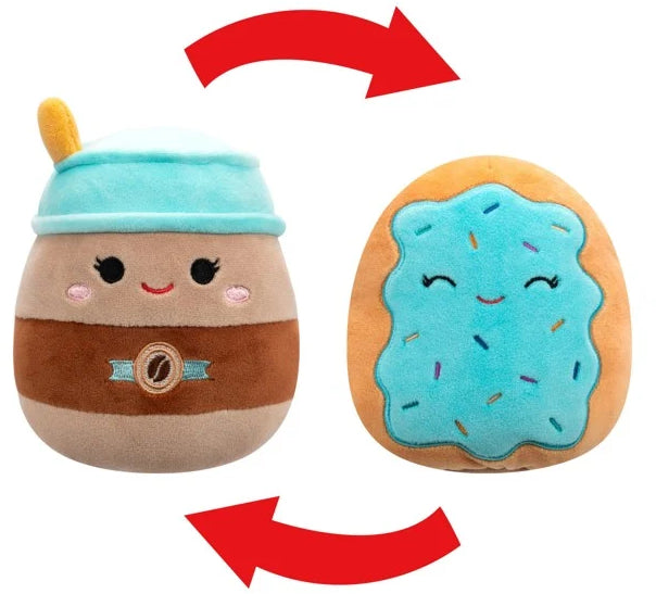 Squishmallows Flip-A-Mallows Hautely To-Go Coffee and Erissa Toaster Pastry