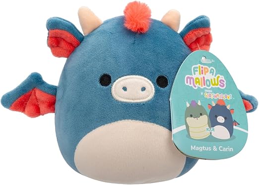 Squishmallows Flip-A-Mallows Magtus The Basilisk and Carin The Dragon