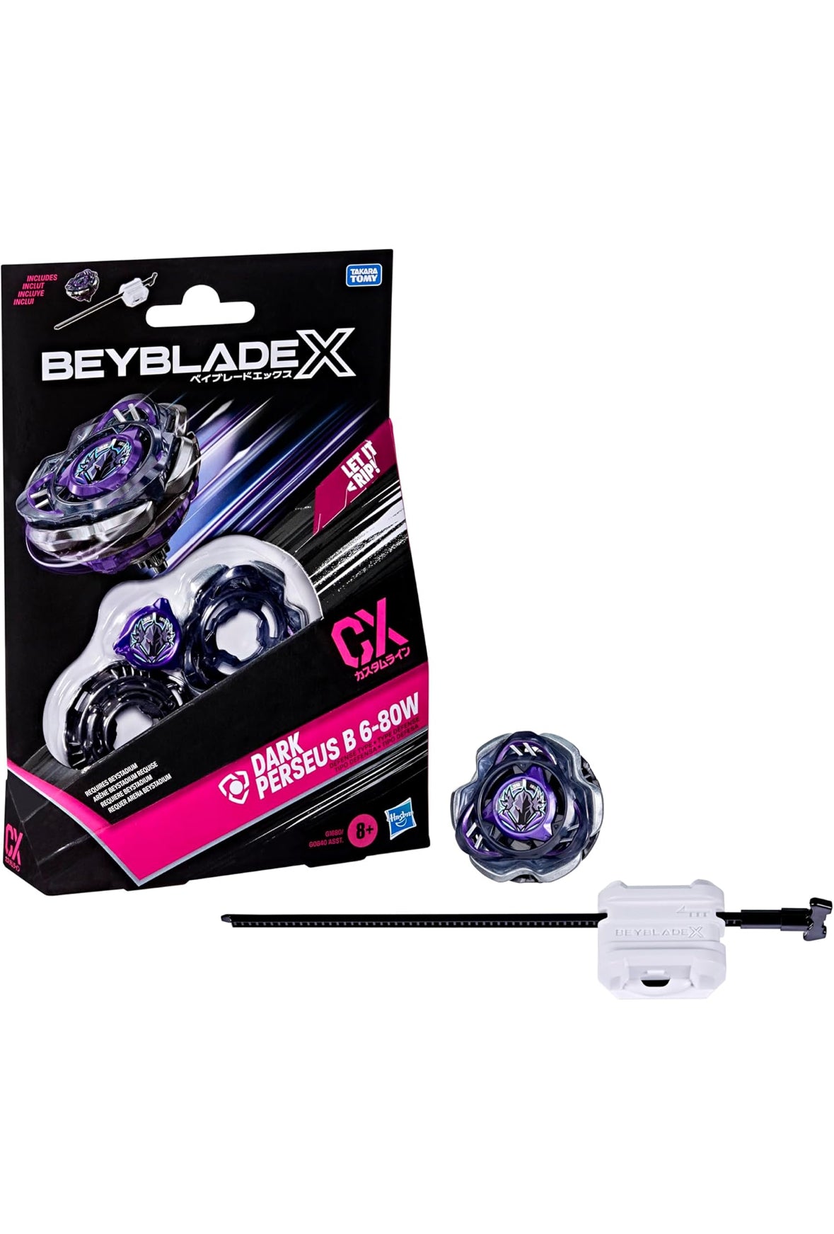 Dark Perseus B 6-80W Beyblade X Starter Kit