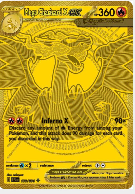 Mega Charizard X Gold