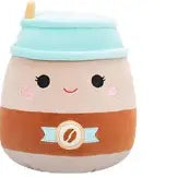 Squishmallows Flip-A-Mallows Hautely To-Go Coffee and Erissa Toaster Pastry