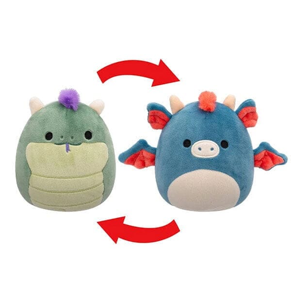 Squishmallows Flip-A-Mallows Magtus The Basilisk and Carin The Dragon